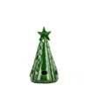 Vietri Foresta Mini Ribbon Tree Christmas Decor In Green