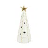 Vietri Foresta Large Tree With Ribbon & Gold Star In White