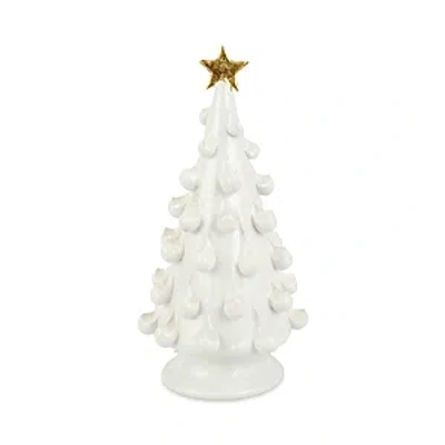 Vietri Foresta Medium Tree With Gold Star In White