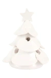 Vietri Foresta Mini Scalloped Tree Christmas Decor In White