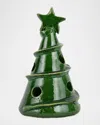 Vietri Foresta Mini Swirl Tree Christmas Decor In Green