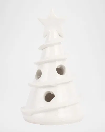 Vietri Foresta Mini Swirl Tree Christmas Decor In White