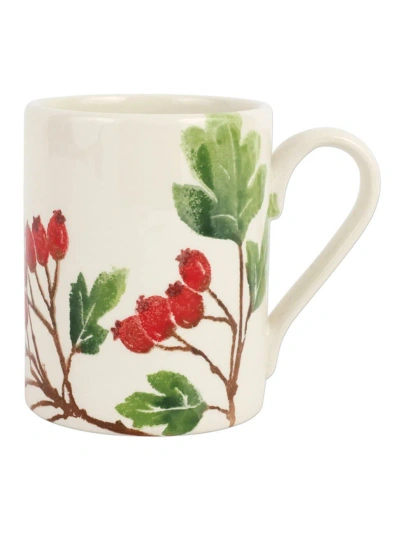 Vietri Foresta Primavera Buckthorn Mug In Red