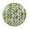 Vietri Foresta Primavera Geometric Serving Bowl In Green