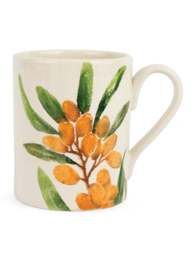 Vietri Foresta Primavera Hawthorn Mug In Orange