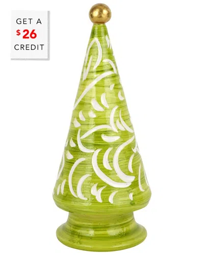 Vietri Foresta Lime Green Scroll Tree