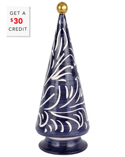 Vietri Foresta Blue Scroll Tree