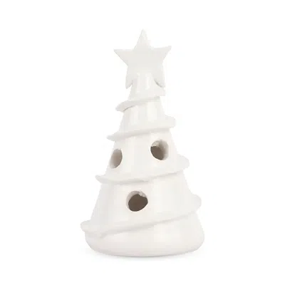 VIETRI FORESTA WHITE MINI SWIRL TREE