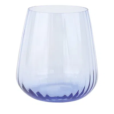 VIETRI FRANCESCA AMBER DOUBLE OLD FASHIONED GLASS