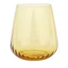 Vietri Francesca Double Old Fashioned Glass In Yellow