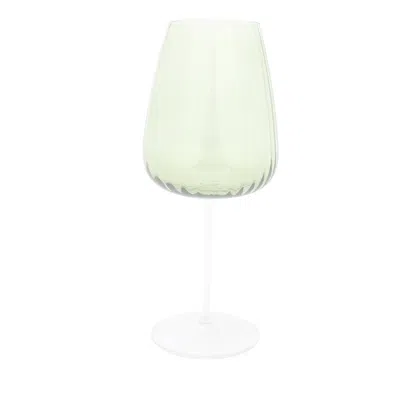 Vietri Francesca Amber Water Glass In Green