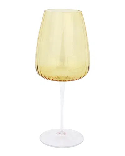 VIETRI VIETRI FRANCESCA AMBER WATER GLASS  WITH $6 CREDIT