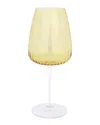 Vietri Francesca Wine Glass In Yellow