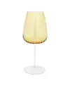 Vietri Francesca Wine Glass In Yellow