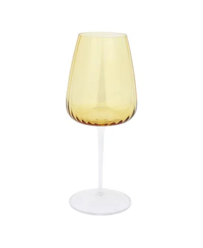 VIETRI FRANCESCA AMBER WINE GLASS