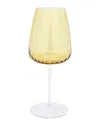 Vietri Francesca Wine Glass In Yellow