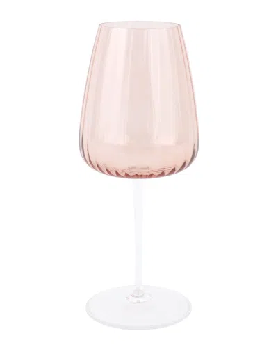 VIETRI VIETRI FRANCESCA BLUSH WATER GLASS  WITH $6 CREDIT