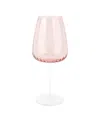 Vietri Francesca Wine Glass In Pink