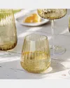 Vietri Francesca Double Old Fashioned Glass, 16 Oz. In Brown