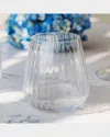Vietri Francesca Double Old Fashioned Glass, 16 Oz. In White