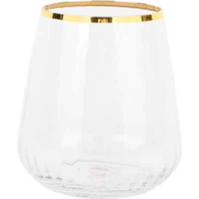 Vietri Francesca Double Old Fashioned Glass In Transparent