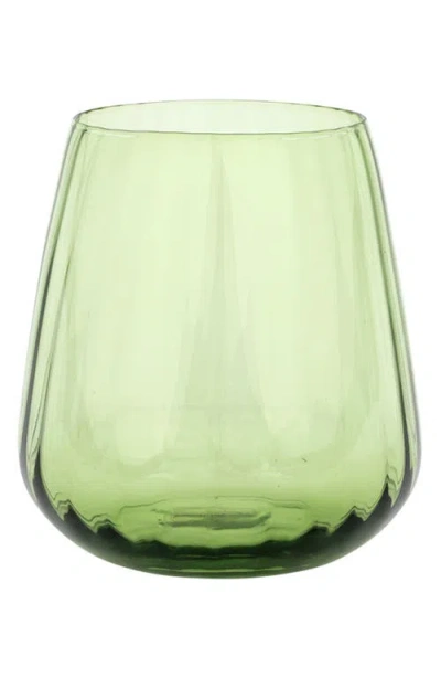 Vietri Francesca Double Old Fashioned Glass In Green
