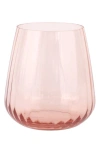 Vietri Francesca Double Old Fashioned Glass In Pink