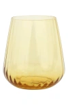Vietri Francesca Double Old Fashioned Glass In Yellow