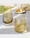 Vietri Francesca High Ball Glass, 20 Oz. In Amber
