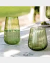 Vietri Francesca High Ball Glass, 20 Oz. In Green