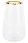 Vietri Francesca Highball Glass In Gold