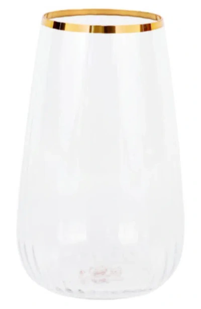 Vietri Francesca Highball Glass In Gold