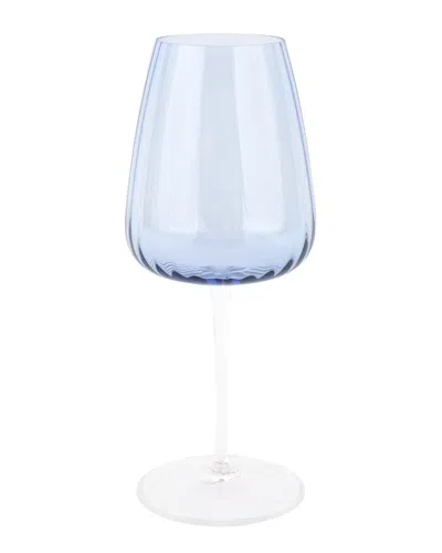 VIETRI VIETRI FRANCESCA LIGHT BLUE WATER GLASS  WITH $6 CREDIT