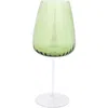 Vietri Francesca Water Glass In Green