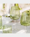 Vietri Francesca Wine Glass, 18 Oz. In Green