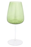 Vietri Francesca Wine Glass In Green