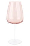 Vietri Francesca Wine Glass In Pink
