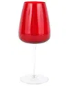 Vietri Francesca Water Glass In Red