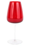 Vietri Francesca Wine Glass In Red