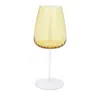 Vietri Francesca Wine Glass In Yellow