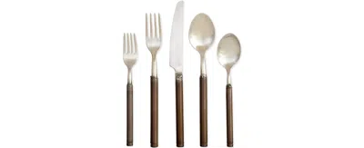 Vietri Fuoco 5-pc. Flatware Place Setting In Brown