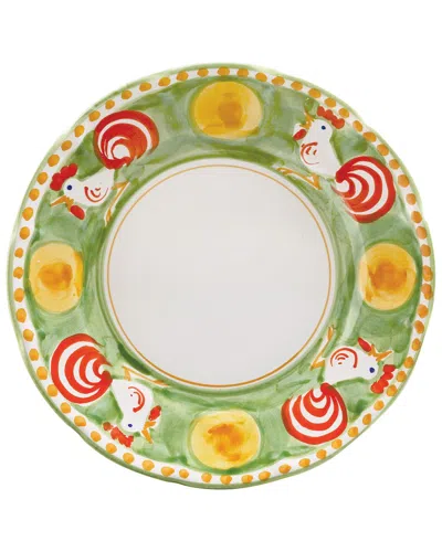 Vietri Gallina Dinner Plate In Green