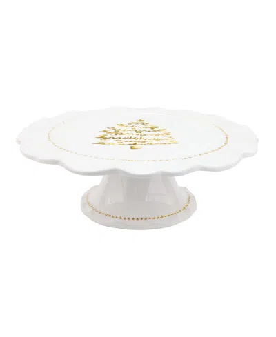 Vietri Giorno Di Festa Cake Stand In White