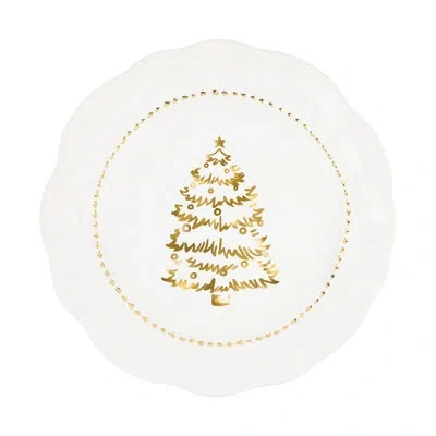 Vietri Giorno Di Festa Dinner Plate In White