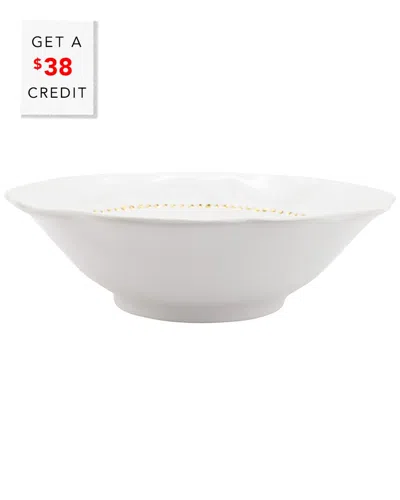 Vietri Giorno Di Festa Medium Serving Bowl In White