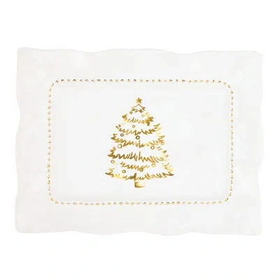 Vietri Giorno Di Festa Rectangular Platter In White