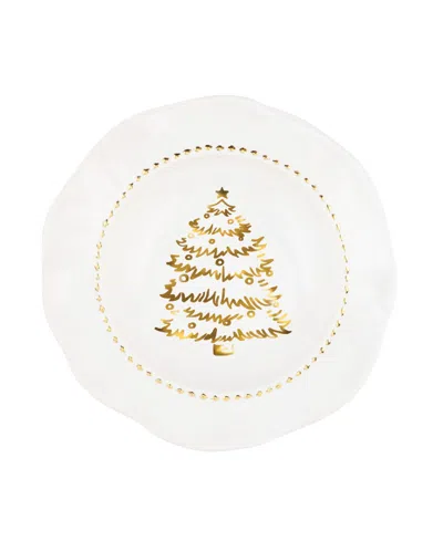 Vietri Giorno Di Festa Salad Plate In White