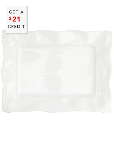 VIETRI VIETRI GIORNO RECTANGULAR PLATTER WITH $21 CREDIT