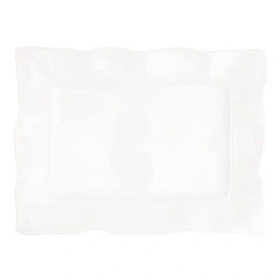 Vietri Giorno White Rectangular Platter