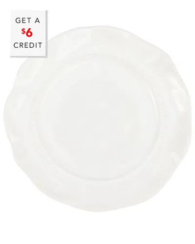 Vietri Giorno White Salad Plate